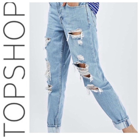 💕SALE💕 Topshop Moto High Rise Ripped Jeans - Picture 2 of 7